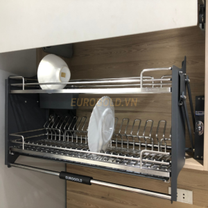 GIÁ BÁT ĐĨA NÂNG HẠ INOX 304 NAN OVAL EUROGOLD EPV9090PRO