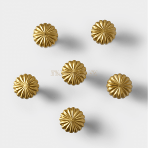 Núm tủ tròn đồng nguyên chất BHG72