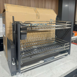 GIÁ BÁT ĐĨA NÂNG HẠ INOX 304 KHUNG MÀU GHI EUROGOLD EVI190 - 117 1 510x510 4