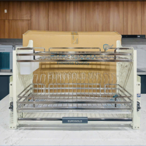 Giá bát đĩa nâng hạ inox 304 khung màu trắng Eurogold EVI180W - 119 510x510 4