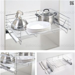 GIÁ XOONG NỒI INOX NAN ÂM TỦ GẮN CÁNH EUROGOLD EG6160