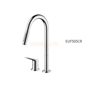 Vòi nước inox 304 dây rút Eurogold EUF505CR