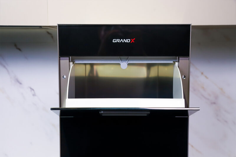 THÙNG GẠO MẶT KÍNH NÚT NHẤN GRANDX XR.G302B 30CM - XR.G302B web6