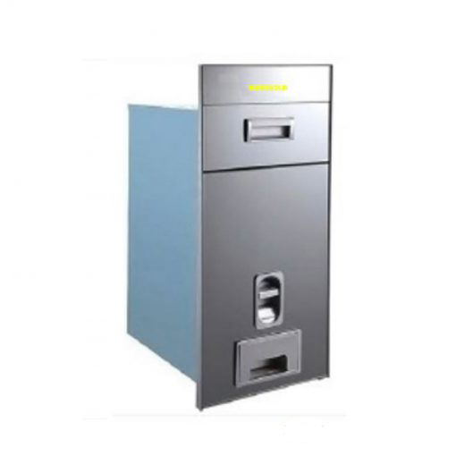 Thùng gạo gương nút nhấn màu bạc Eurogold B25