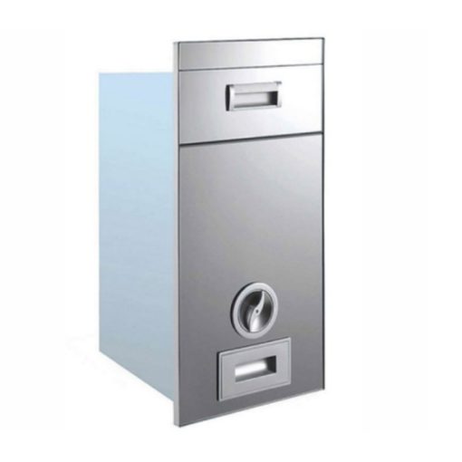Thùng gạo mặt gương màu bạc Eurogold C260