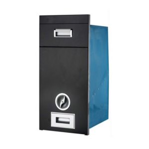 Thùng gạo mặt gương màu đen Eurogold C260