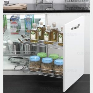Giá liên hoàn inox nan ray giảm chấn Eurogold EP102 (phải)