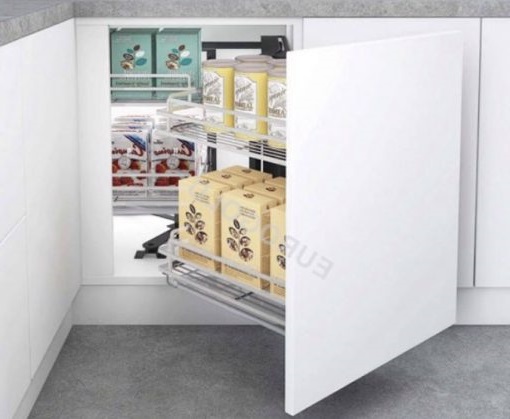 Giá liên hoàn nan inox 304 ray giảm chấn Eurogold EPSL102 (phải)