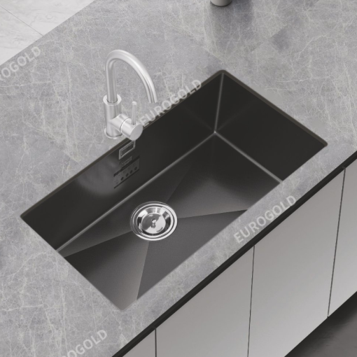 Chậu rửa bát chống xước inox 304 Eurogold EUC18045ED