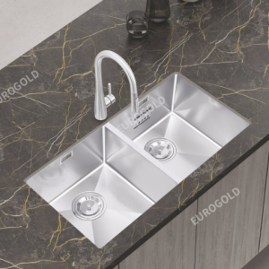 Chậu rửa bát chống xước inox 304 Eurogold EUC28746EB
