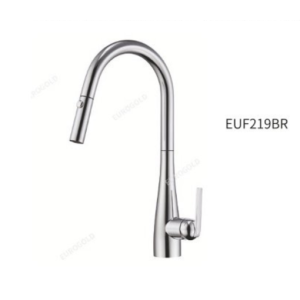 Vòi rửa bát dây rút inox 304 bóng gương Eurogold EUF219BR