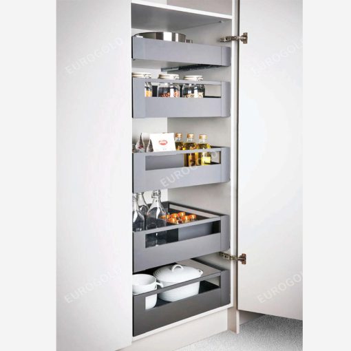 Tủ kho ngăn kéo độc lập 6 tầng nhôm cao cấp màu ghi Eurogold EUM23660G