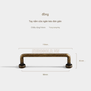 Tay nắm hợp kim kiểu cổ điển màu cổ Eurogold BHG505 - g505 7 510x510 1