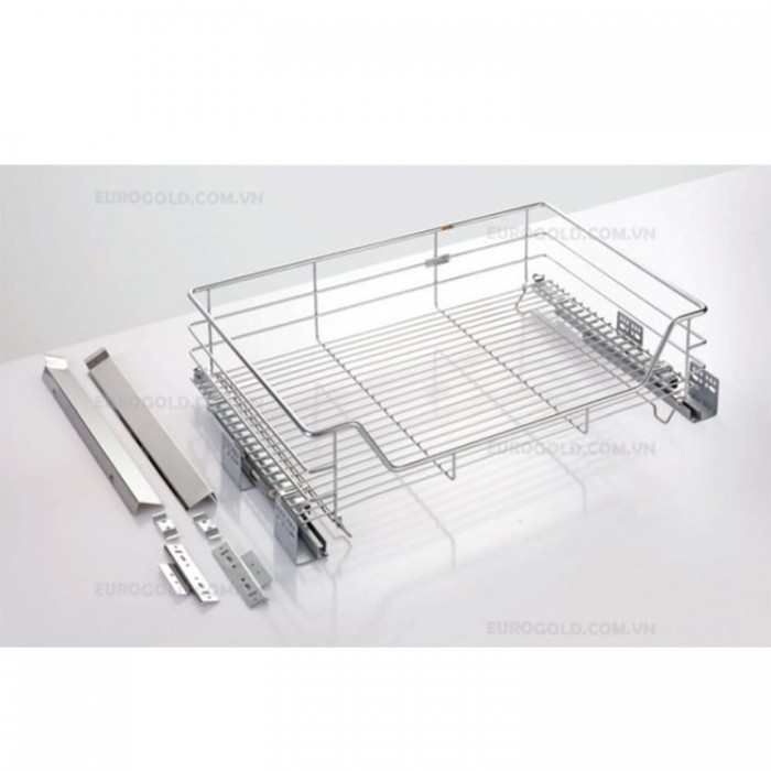 GIÁ BÁT ĐĨA INOX NAN ÂM TỦ GẮN CÁNH VÀ RAY GIẢM CHẤN EUROGOLD EG6275 - gia xoong noi 3