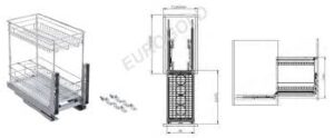 GIÁ GIA VỊ EUROGOLD ERO30430B INOX NAN VUÔNG - images 2