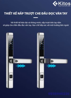 Khoá vân tay cửa nhôm Kitos KT-AL650 - kitos al650 1 510x700 1