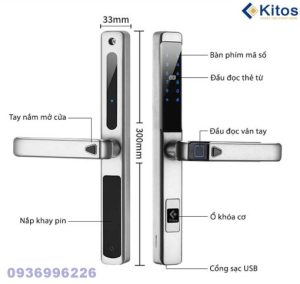 Khoá vân tay cửa nhôm Kitos KT-AL650 Plus - kitos al650 7 1 510x483 1