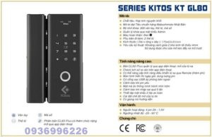 Khoá cửa vân tay dùng cho cửa kính thuỷ lực Kitos KT-GL80 - kitos gl80 thong so ky thuat 510x330 1