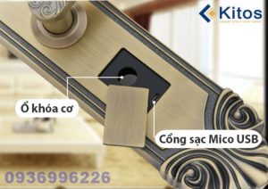 Khoá cửa vân tay tân cổ điển Kitos KT-C200 - kitos kt c200 4 510x361 1