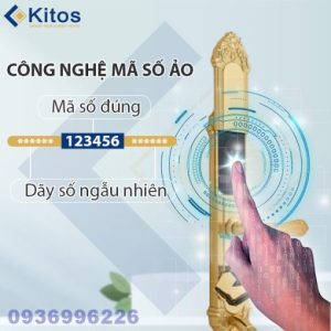 Khoá cửa vân tay tân cổ điển mạ vàng 24k Kitos KT-C800 - kitos kt c800 1 510x510 1
