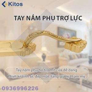 Khoá cửa vân tay tân cổ điển mạ vàng 24k Kitos KT-C800 - kitos kt c800 4 510x510 1
