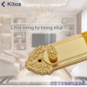 Khoá cửa vân tay tân cổ điển mạ vàng 24k Kitos KT-C800 - kitos kt c800 7 510x510 1