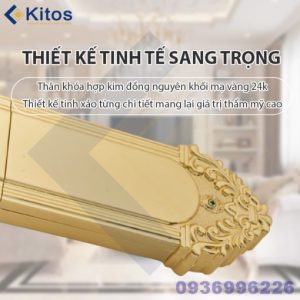 Khoá cửa vân tay tân cổ điển mạ vàng 24k Kitos KT-C800 - kitos kt c800 8 510x510 1