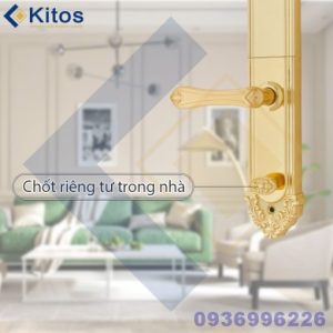 Khoá cửa vân tay tân cổ điển Golden 24k Kitos KT-C810 - kitos kt c810 3 510x510 1
