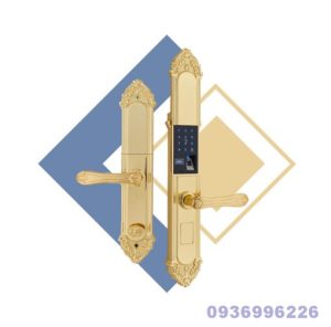 Khoá cửa vân tay tân cổ điển Golden 24k Kitos KT-C810