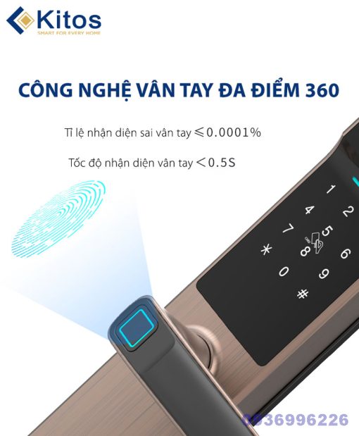 Khóa cửa vân tay Kitos KT-G300 - kitos kt g300 8 1 510x619 1
