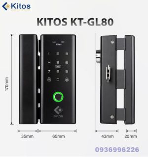 Khoá cửa vân tay dùng cho cửa kính thuỷ lực Kitos KT-GL80 - kitos gl80 tong quan 510x544 1