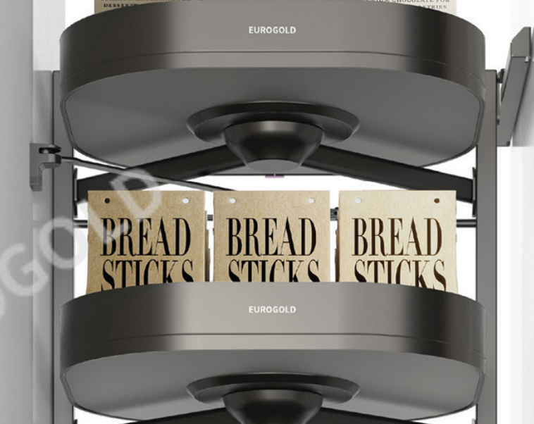 TỦ ĐỒ KHÔ 6 TẦNG XOAY ÂM TỦ NHÔM ANODE CAO CẤP EUROGOLD EUM6L60XG - tu do kho eurogold eum6l60xg 1