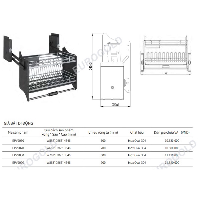GIÁ DAO THỚT INOX 304 NAN OVAL EUROGOLD EPV2040F - vn 11134201 7qukw lhy8f7qt6x1d3a 1