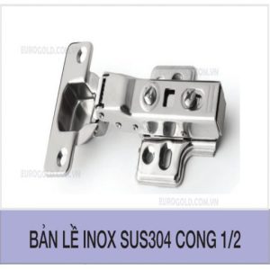 Bản lề cong 1/2 inox 304 Eurogold WP02