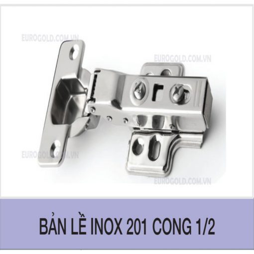 Bản lề cong 1/2 inox 210 Eurogold WS02