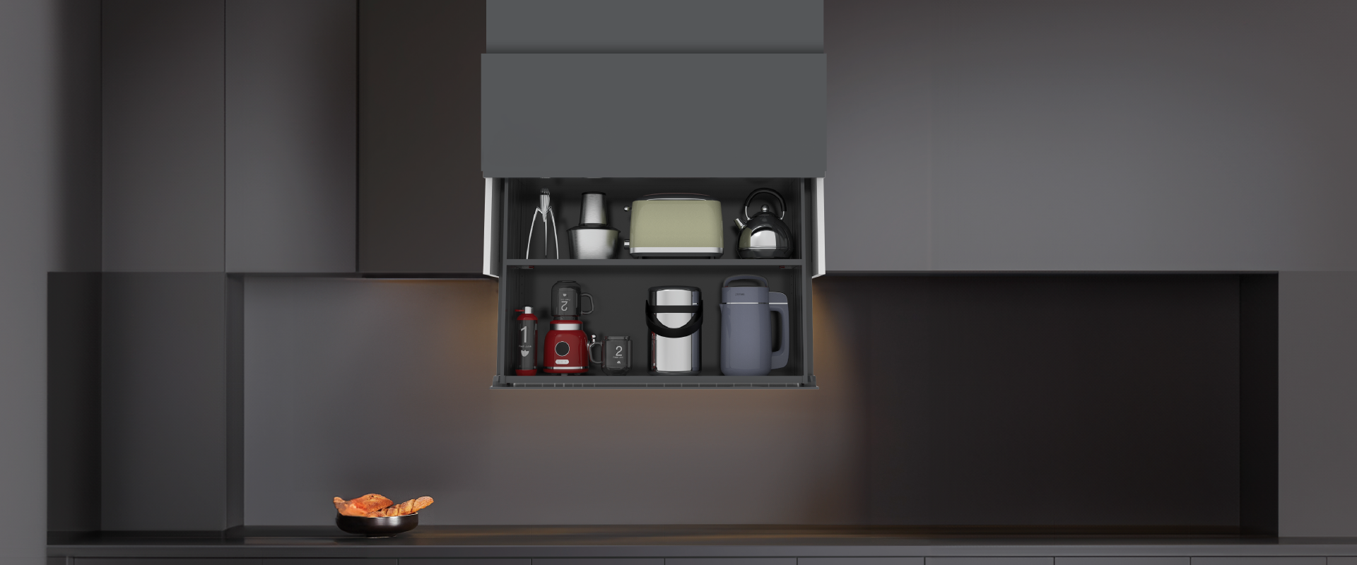 GIÁ GIA VỊ NÂNG HẠ ĐIỆN THÔNG MINH TITANIUM GRANDX XL.80ET 80CM - xl 80et 90et phoi canh 1