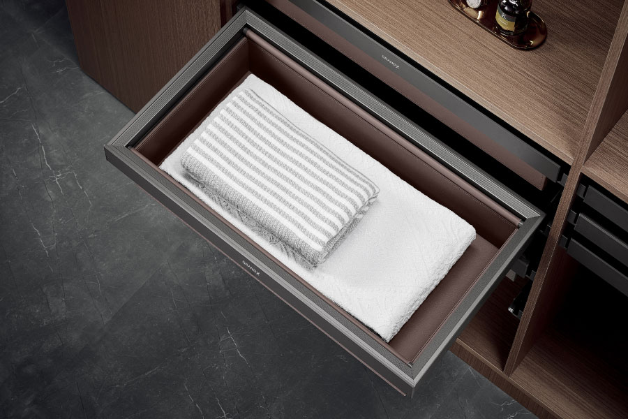 NGĂN KÉO ĐỰNG QUẦN ÁO BỌC DA CAO CẤP – HIGH CLASS GREY GRANDX XM.90A 90CM