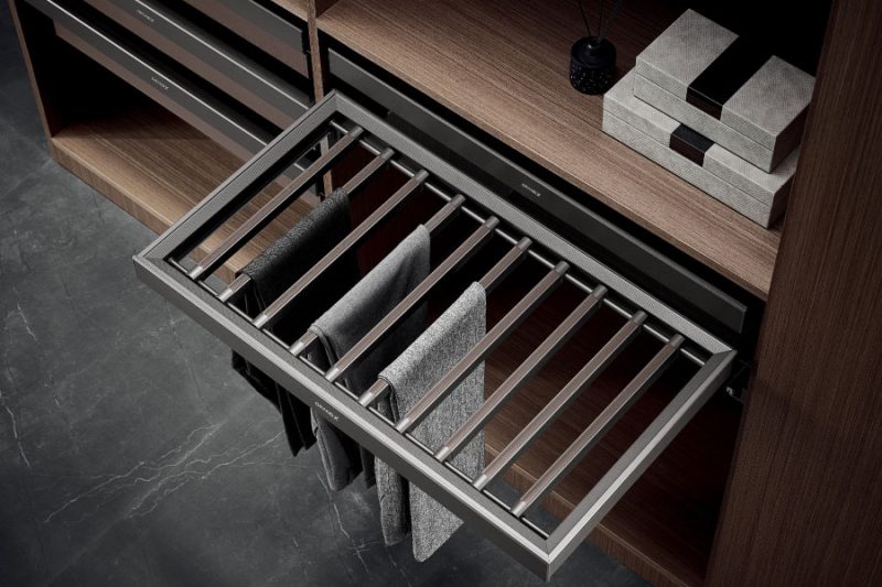 GIÁ TREO QUẦN TÂY CAO CẤP GRANDX – HIGH CLASS GREY XM.90B - xm 80b 90 phoi canh 1