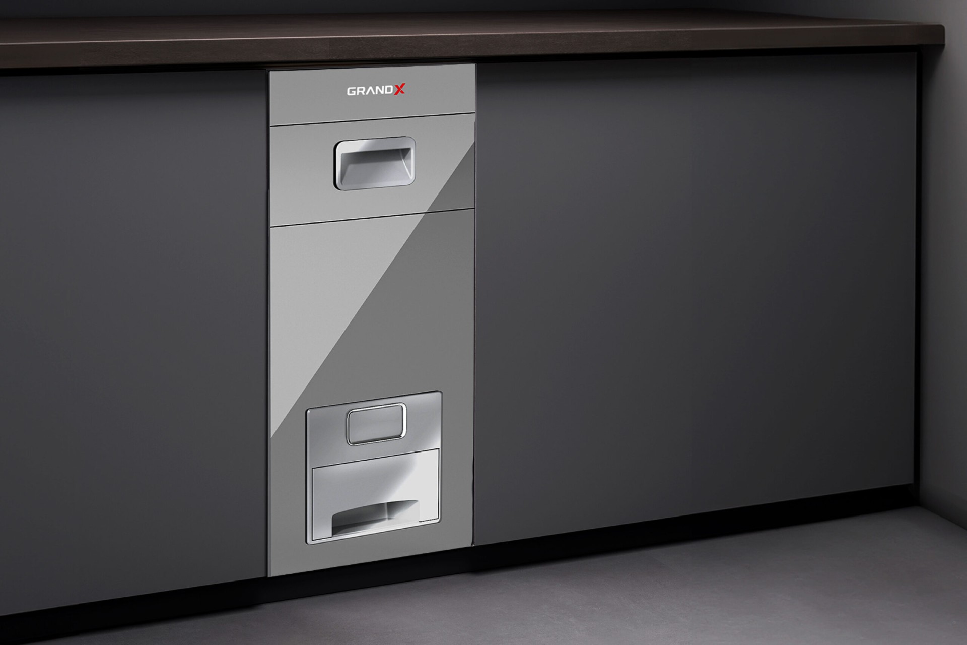 THÙNG GẠO MẶT KÍNH NÚT NHẤN GRANDX XR.G302G 30CM