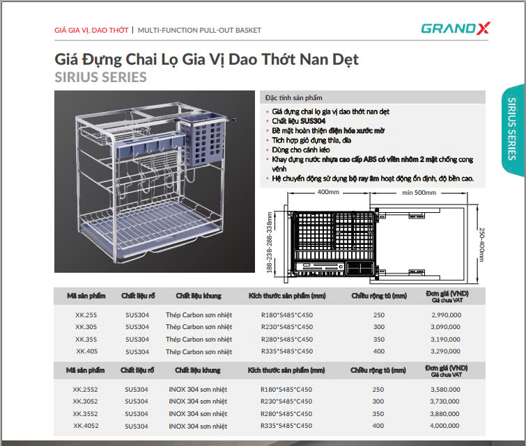 GIÁ ĐỰNG CHAI LỌ GIA VỊ DAO THỚT NAN DẸT GRANDX XK.30S2 30CM - z6453370976798 572dc7f84158a28172c76b74ba2fa37c 1