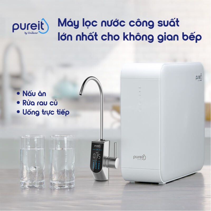 MÁY LỌC NƯỚC PUREIT UNILEVER DELICA UR5840 ÂM TỦ BẾP - 1 2 1