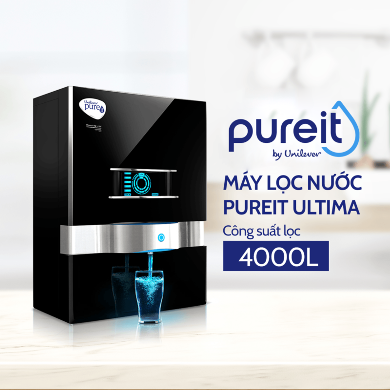 MÁY LỌC NƯỚC PUREIT ULTIMA ĐEN TREO TƯỜNG ĐỂ BÀN - 1 7 1