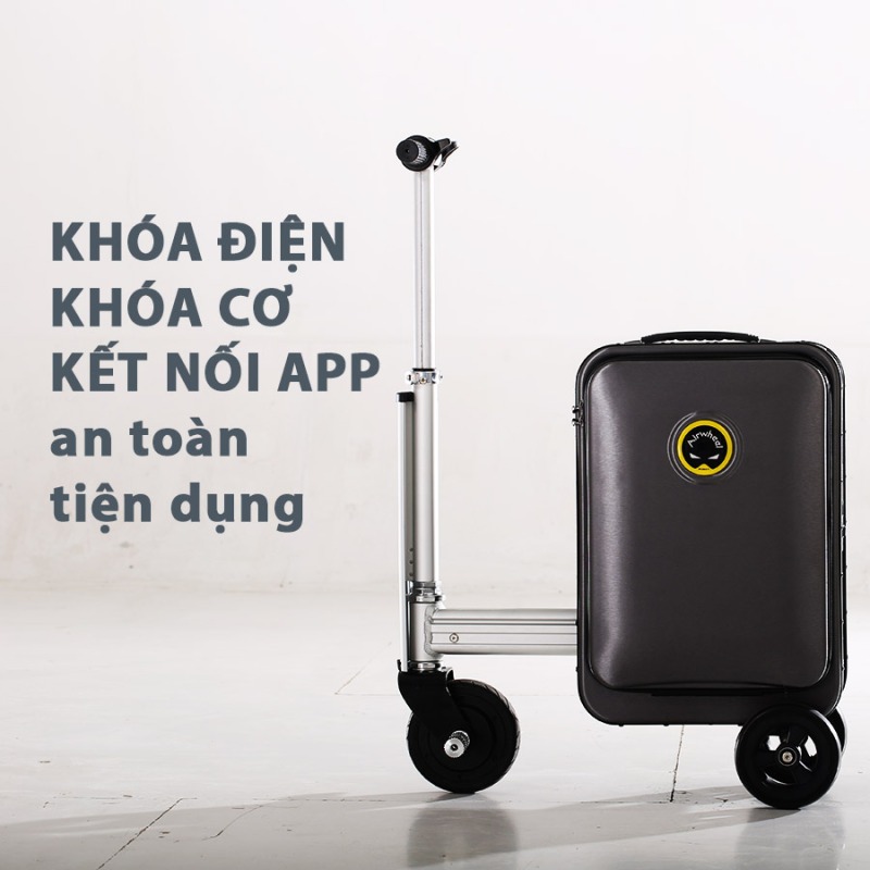 VALI ĐIỆN AIRWHEEL SE3S MÀU ĐEN HÀNG CHÍNH HÃNG - 1. airwheel
