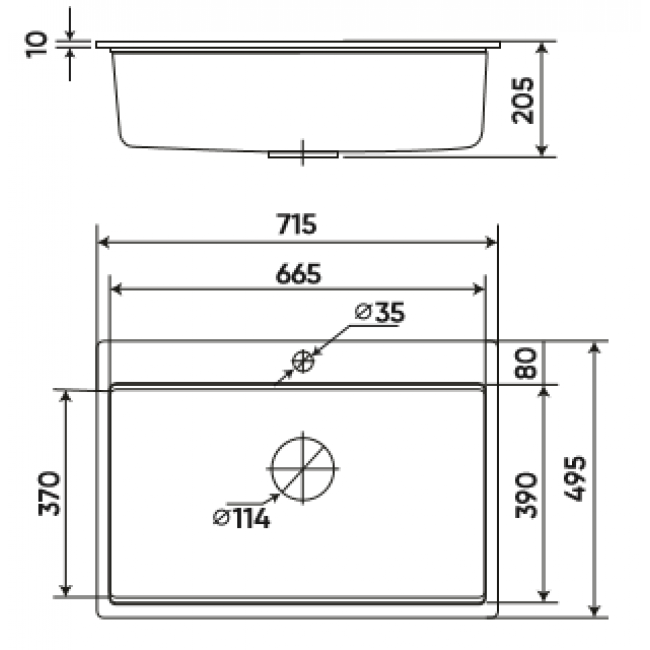 Chậu rửa KAFF GRANITE KF-MONDY-715-D - 10 650x650 1 1
