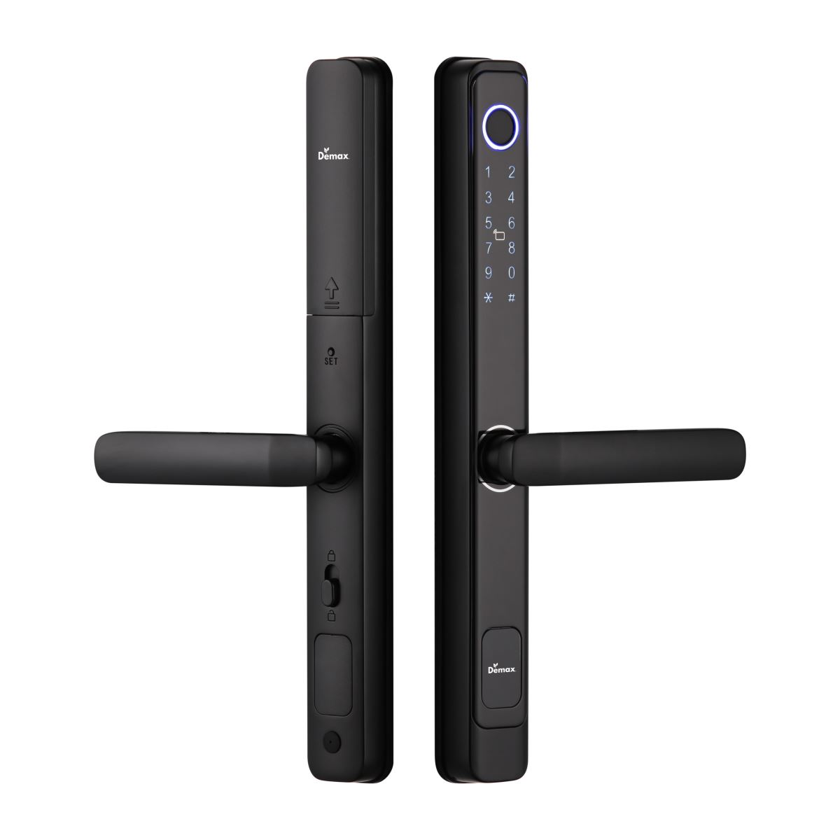 Khóa vân tay cửa nhôm, sắt Demax SL-C103 SB App wifi (Cửa Lùa Và Cửa Mở) chống nước – Của Đức