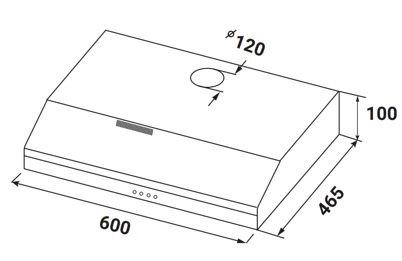 MÁY HÚT MÙI KAFF KF-SL60KB - 13