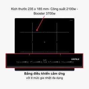 BẾP TỪ ĐA VÙNG NẤU HAFELE HC-IF60D ( 536.01.911) - 13811 hinh anh bang dieu khien bep tu hafele hc if60d 536 01 911