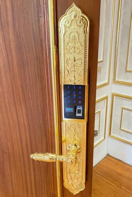 KHOÁ ĐIỆN TỬ TÂN CỔ ĐIỂN KASSLER KL 929 APP WIFI MẠ VÀNG 24K - 18 2