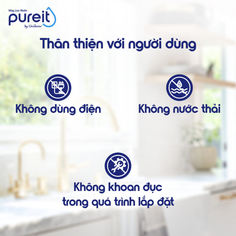 LỌC THÔ TRONG SUỐT ÂM TỦ BẾP PUREIT - 18
