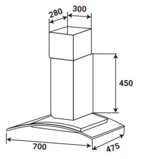 MÁY HÚT MÙI KÍNH CONG KAFF KF-GB773 - 2 18